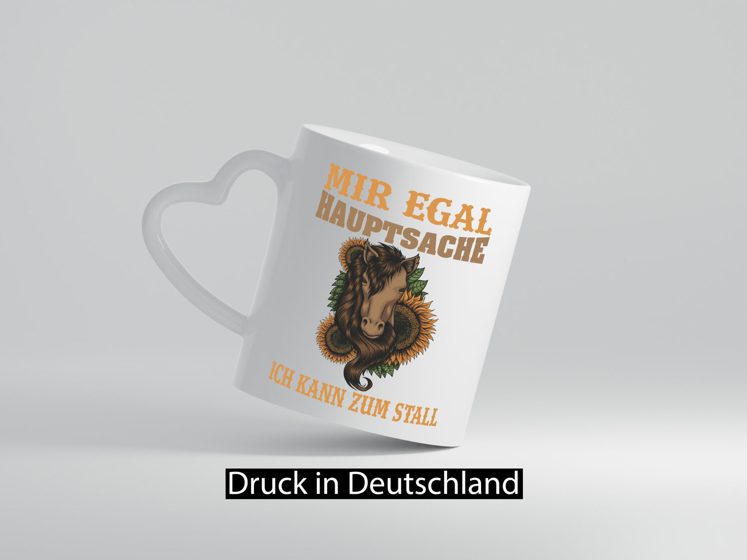 Hauptsache zum Stall | Reiterin Tasse Pferd Reiten Humor Geschenkidee