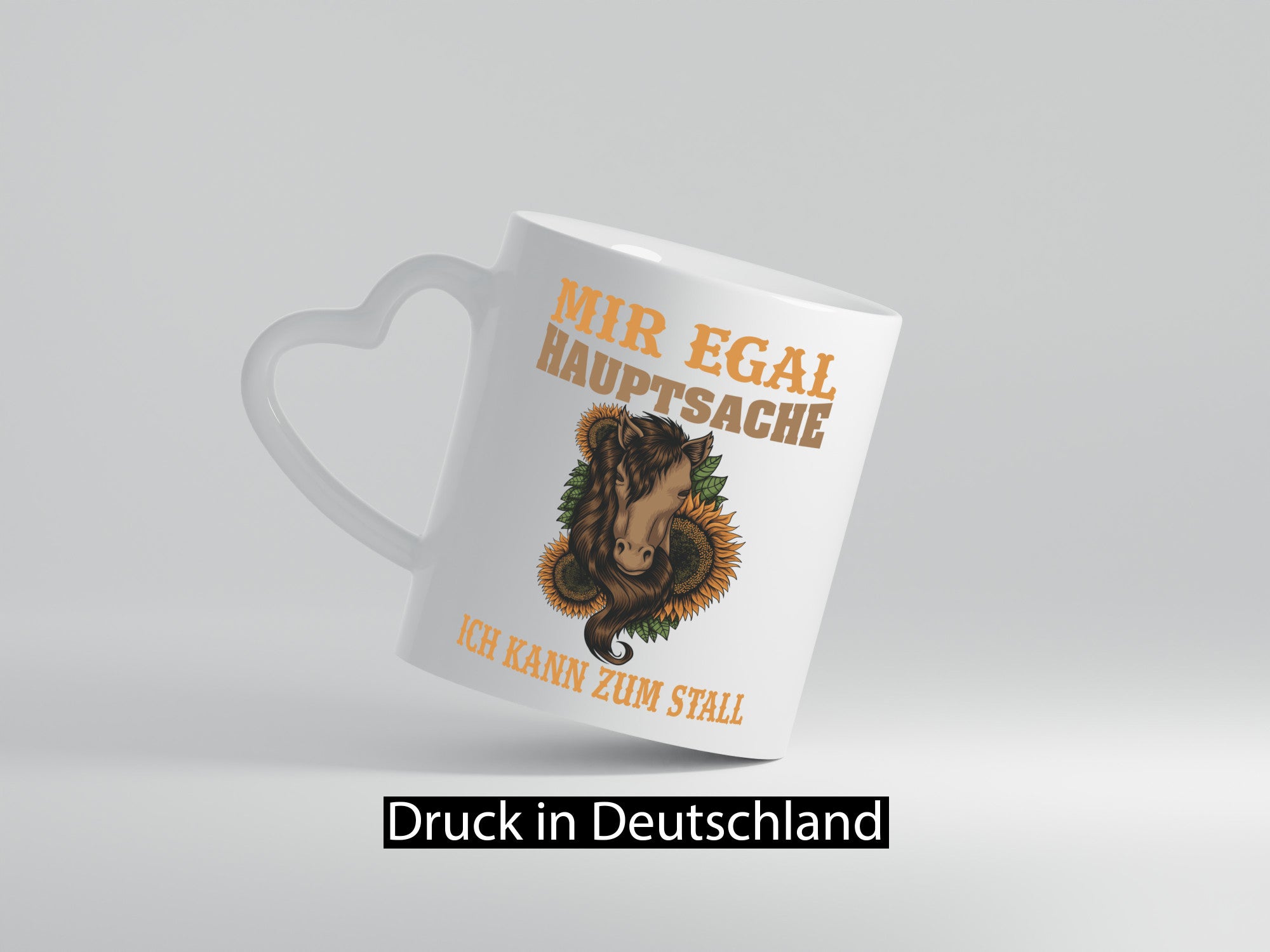 Hauptsache zum Stall | Reiterin Tasse Pferd Reiten Humor Geschenkidee