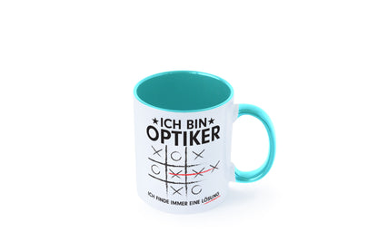 Löse Probleme: Optiker | Augenoptiker Geschenkidee Humor Tasse
