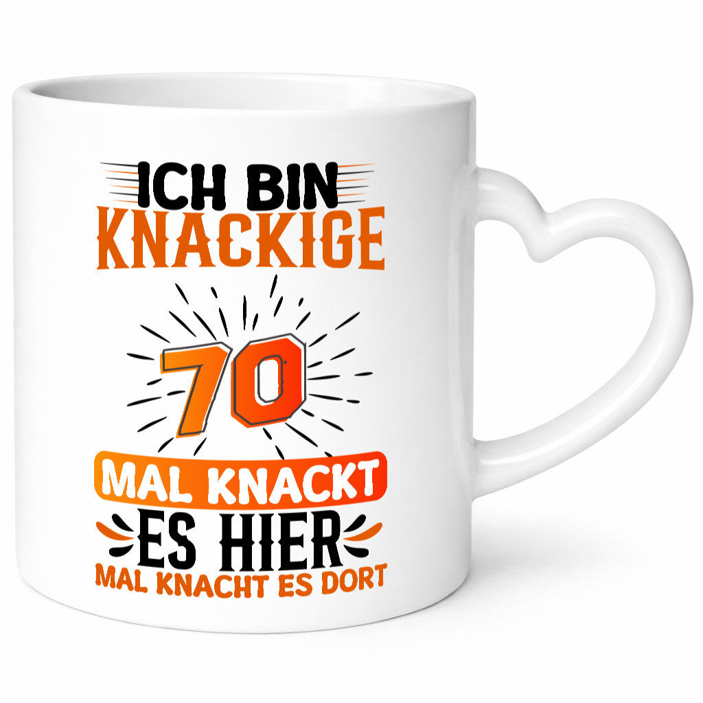 70. Geburtstag | Knackige 70 Rentner lustig Ruhestand Jubiläum Geschenk Tasse