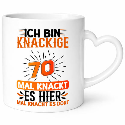 70. Geburtstag | Knackige 70 Rentner lustig Ruhestand Jubiläum Geschenk Tasse