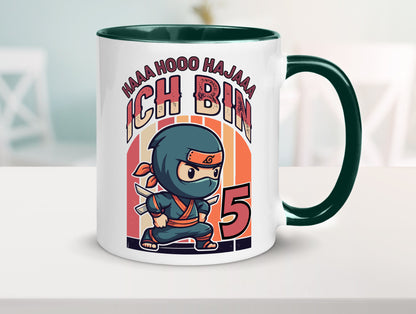 5. Geburtstag | Ninja Junge 5 Jahre Humor Geschenkidee Tasse