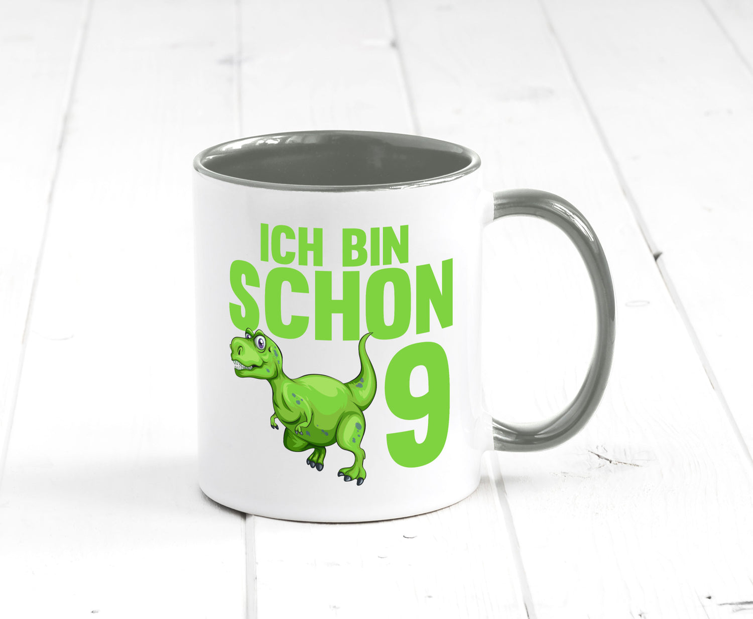 9. Geburtstag | 9 Jahre Dino Dinosaurier Geschenkidee Humor Tasse