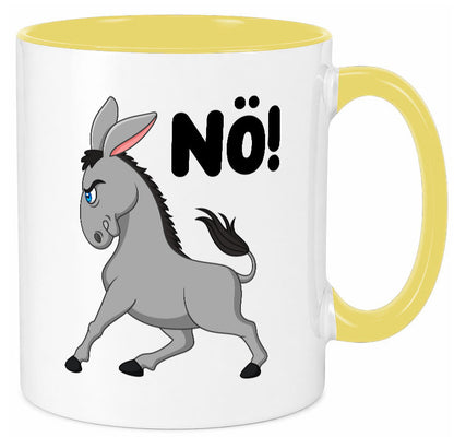 Nö | Sturer Esel hab kein bock lustig Humor Geschenkidee Geschenk Tasse