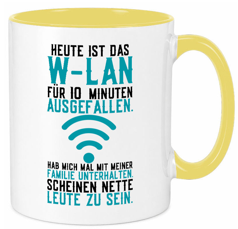 10 Minuten W-Lan Ausfall | Nerd Computer PC Gamer lustig Humor Geschenkidee Tasse