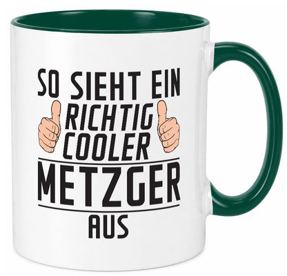 Richtig Cooler Metzger | Fleischer Metzgerei Geschenk Humor Geschenkidee Tasse