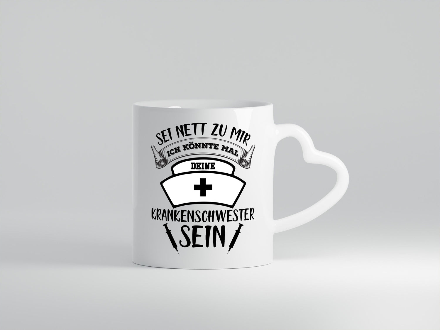 Sei nett zu mir | Krankenschwester Krankenhaus lustiger Spruch Geschenk Humor