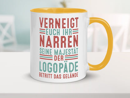 Verneigt euch: Logopäde | Sprachtherapie Geschenkidee Humor Tasse