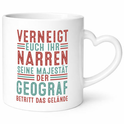 Verneigt euch: Geograf | Geografie v2 Geschenk Humor Geschenkidee lustiger