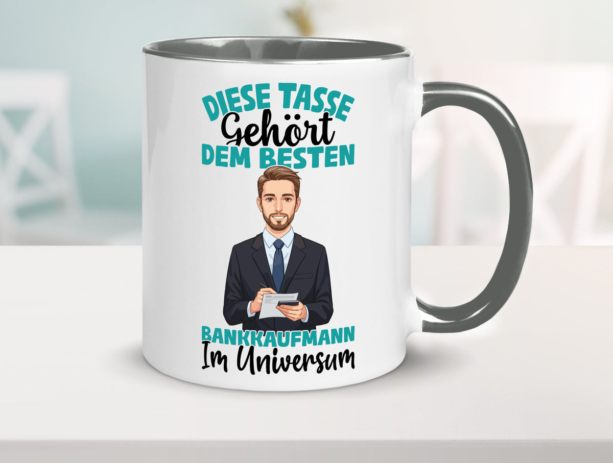 Im Universum: Bankkaufmann | Kaufmann Bank Kaufleute Geschenkidee Humor Tasse
