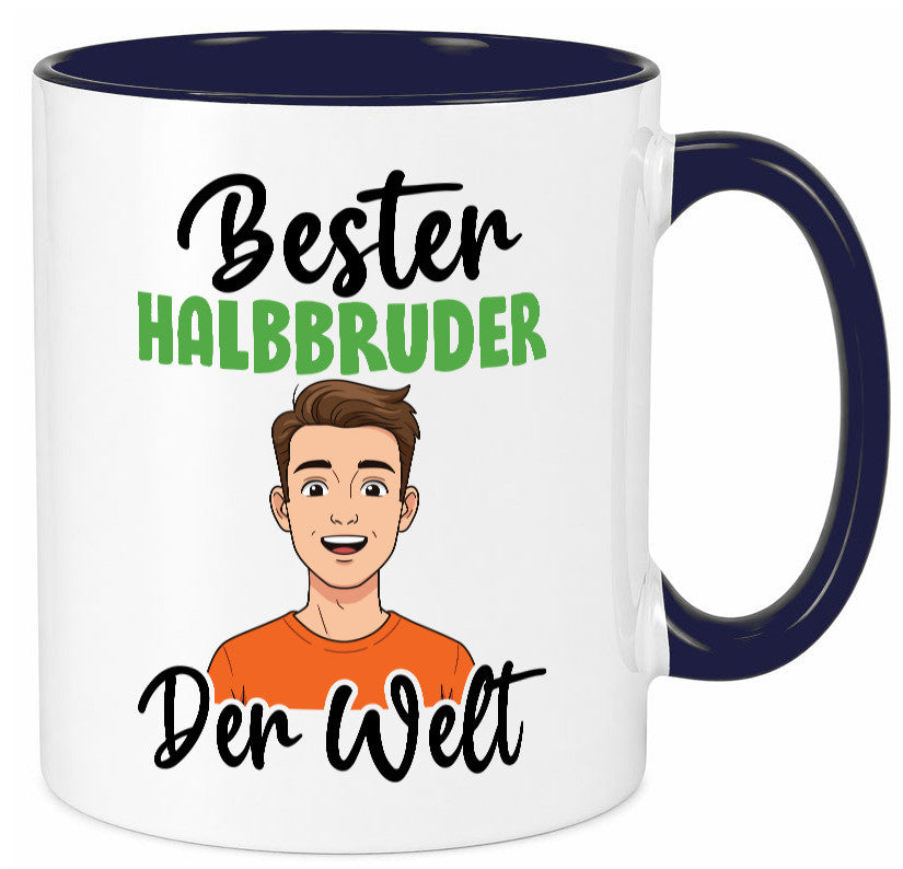 Bester Halb Bruder | Stiefvater Humor Familie Geschenkidee Tasse