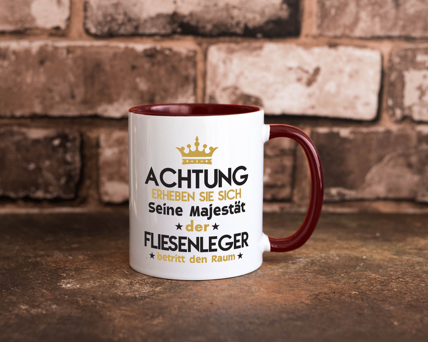 Seine Majestät Fliesenleger | Fliesenlegen Bau lustiger Spruch Geschenk Humor