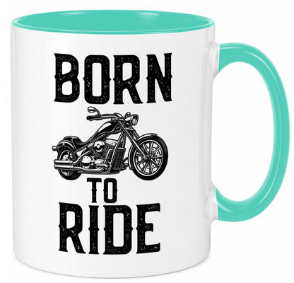 Born to ride | Biker Tasse Motorradfahrer Motorrad lustiger Spruch Geschenk