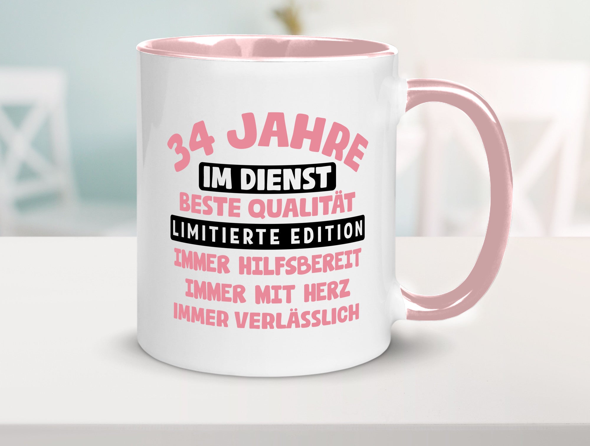 34 Jahre im Dienst | Jubiläum Arbeit v11 Geschenk Kollegen Büro lustiger Spruch