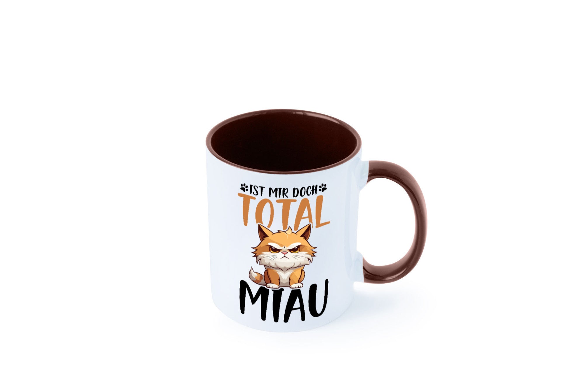 Ist mir doch total Miau | Katze Katzenliebhaber Geschenk Tierliebhaber Humor