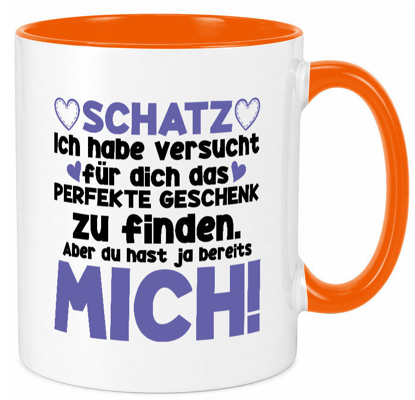 Schatz | Liebe Valentinstag Freund Freundin Herz Geschenkidee Humor Tasse