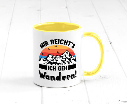Mir reichts ich geh Wandern | Berge Laufen Natur Humor Geschenkidee Tasse