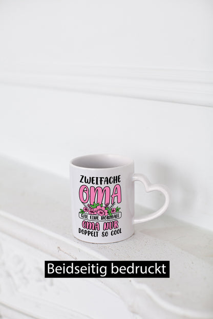 Zweifache Oma wie eine normale nur doppelt so cool lustiger Spruch Geschenk