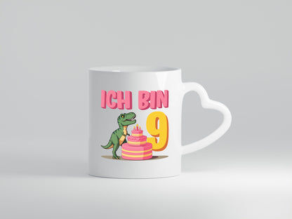 9 Geburtstag | Jahre Dinosaurier mit Kuchen Geschenk Geschenkidee lustiger