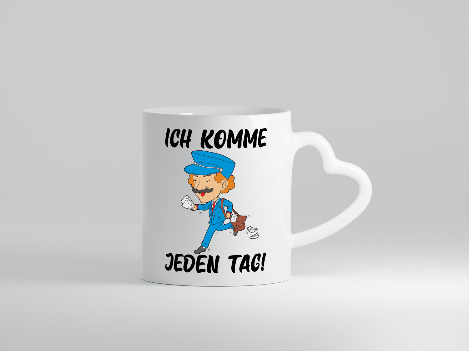 Ich komme jeden Tag | Postbote Briefträger Paketdienst Geschenk Humor