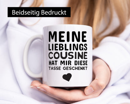 Lieblingscousine | Cousine Tasse Cousinen Humor Geschenkidee