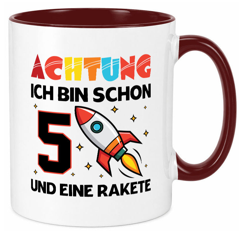 5. Geburtstag | Rakete Weltraum 5 Jahre Galaxy lustig Geschenkidee Geschenk