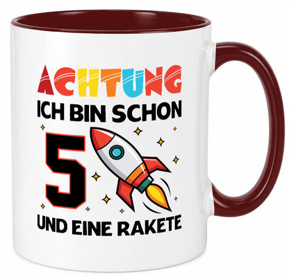5. Geburtstag | Rakete Weltraum 5 Jahre Galaxy lustig Geschenkidee Geschenk