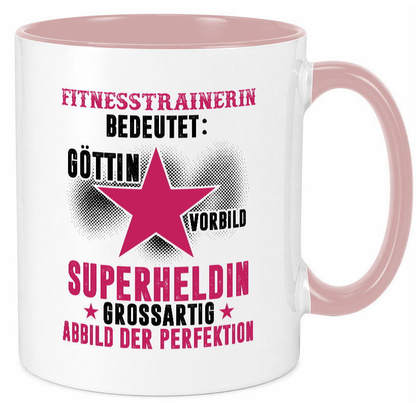 Bedeutung von Fitnesstrainerin | Trainerin Sport lustiger Spruch Geschenk Humor Tasse
