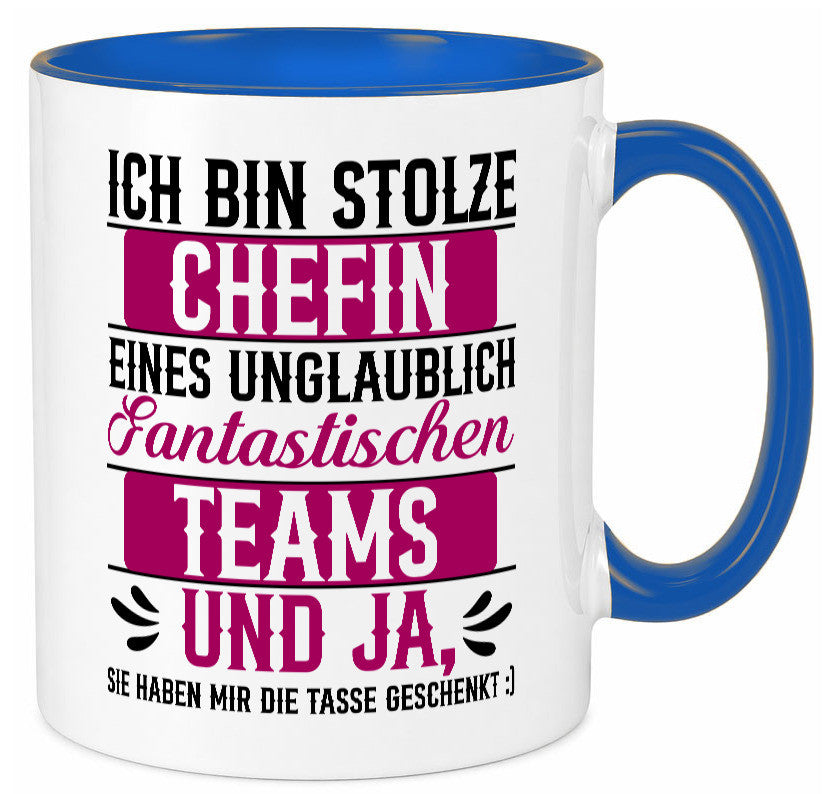 Stolze Chefin | Tolles Team Mitarbeiter lustig Arbeit Kollegen Büro Geschenk