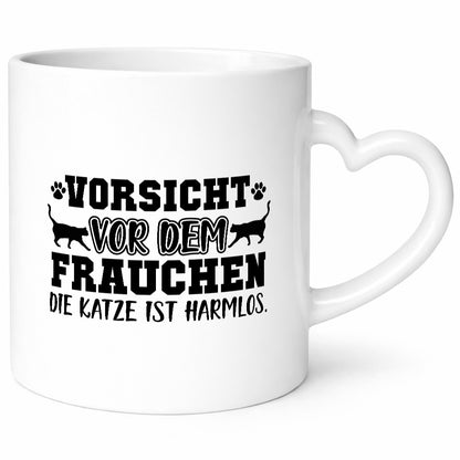 Vorsicht vor Frauchen | Frauen Tasse Katzenbesitzerin Humor Tierliebhaber