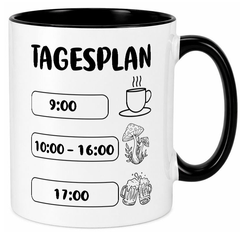 Tagesplan Pilzsammler | Pilze Wald v2 Geschenk Humor Geschenkidee lustiger