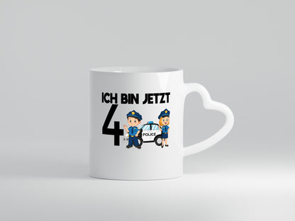 Ich bin jetzt 4 | Polizei 4. Geburtstag Jähriger Geschenk Geschenkidee lustiger