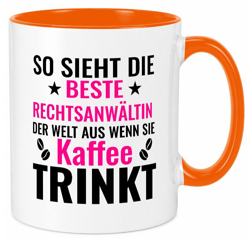 Kaffee trinkt: Rechtsanwältin | Jurstin Anwältin Geschenk Humor Geschenkidee Tasse