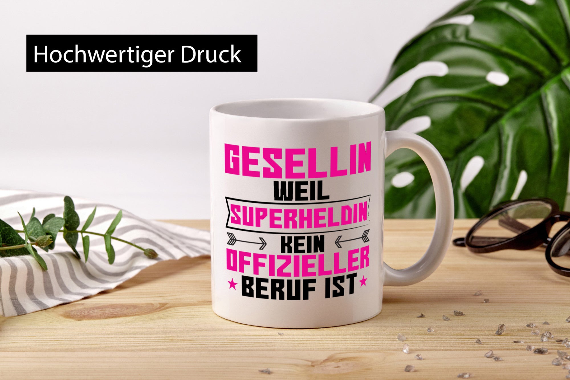 Superheldin Gesellin | Handwerkerinnen lustig Humor Geschenkidee Geschenk Tasse