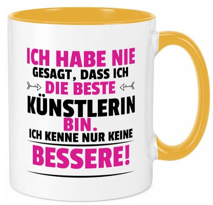 Die Beste Künstlerin| Spruch lustig | Kunst Geschenk Humor Geschenkidee