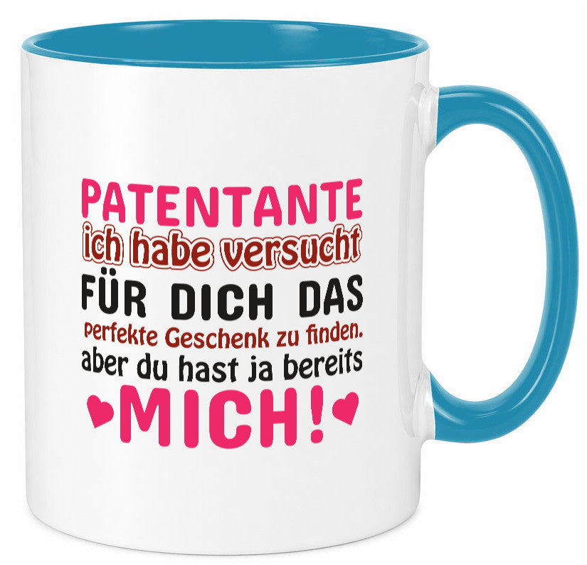 Patentante Tasse | lustiger Spruch Patin Tante Geschenk Humor Geschenkidee