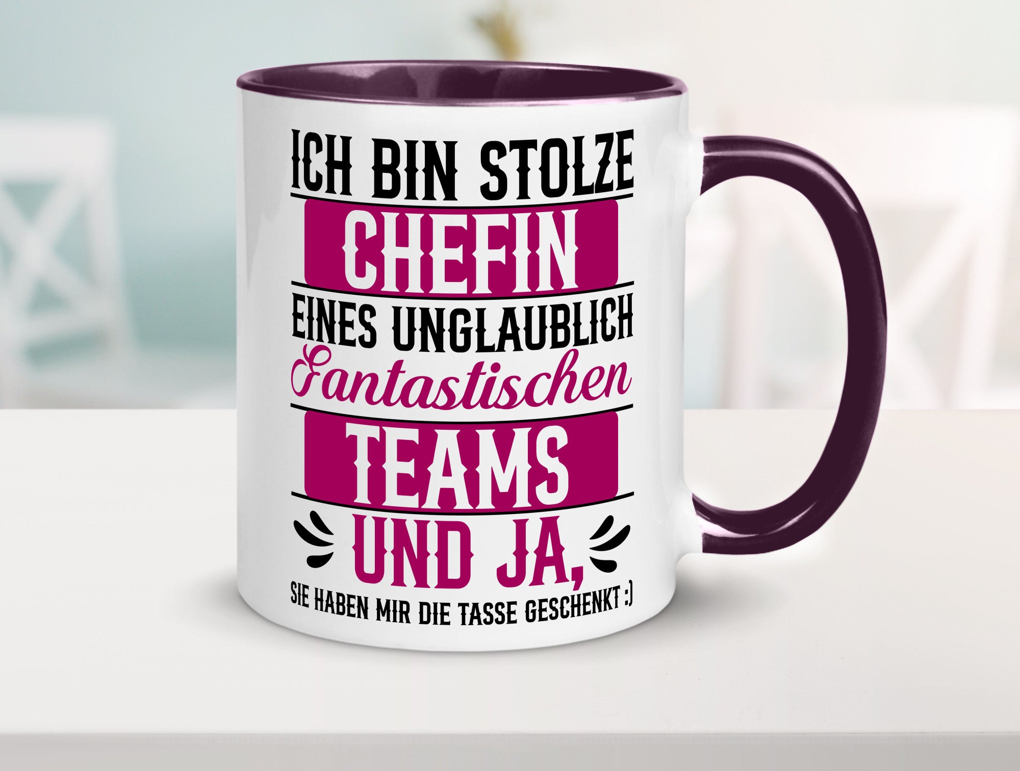 Stolze Chefin | Tolles Team Mitarbeiter lustig Arbeit Kollegen Büro Geschenk