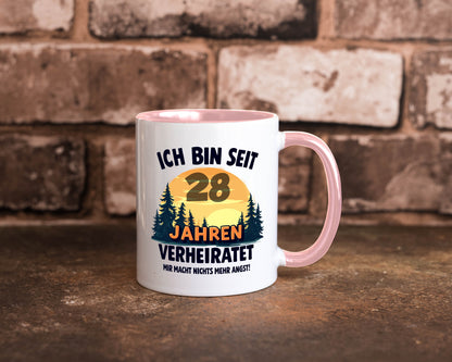 Ich bin Verheiratet | 28. Hochzeitstag Ehepaar v2 lustiger Spruch Geschenk