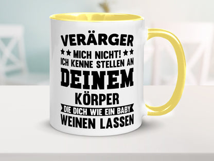 Ärger mich nicht ich kenne stellen da tut es weh. | Rache Geschenk Humor