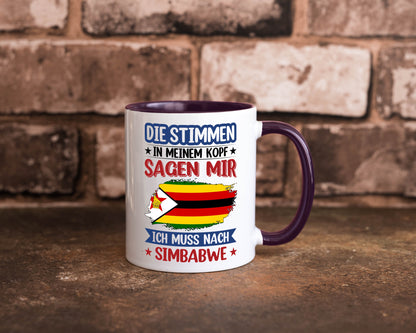 Simbabwe | Urlaub Stimmen in meinem Kopf Traumland v2 Geschenk Humor