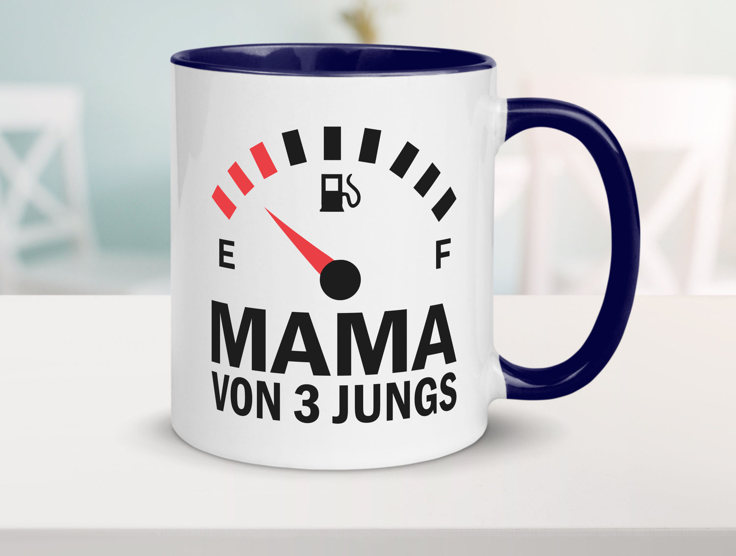 Mama von 3 Jungs | Muttertag Geschwister lustiger Spruch Geschenk Familie