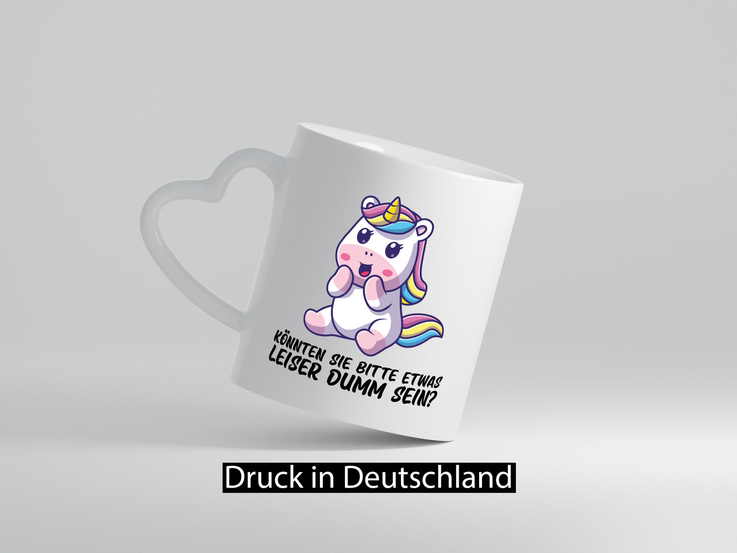 Bitte etwas leiser dumm sein | Dummheit süßes Einhorn Geschenk Humor