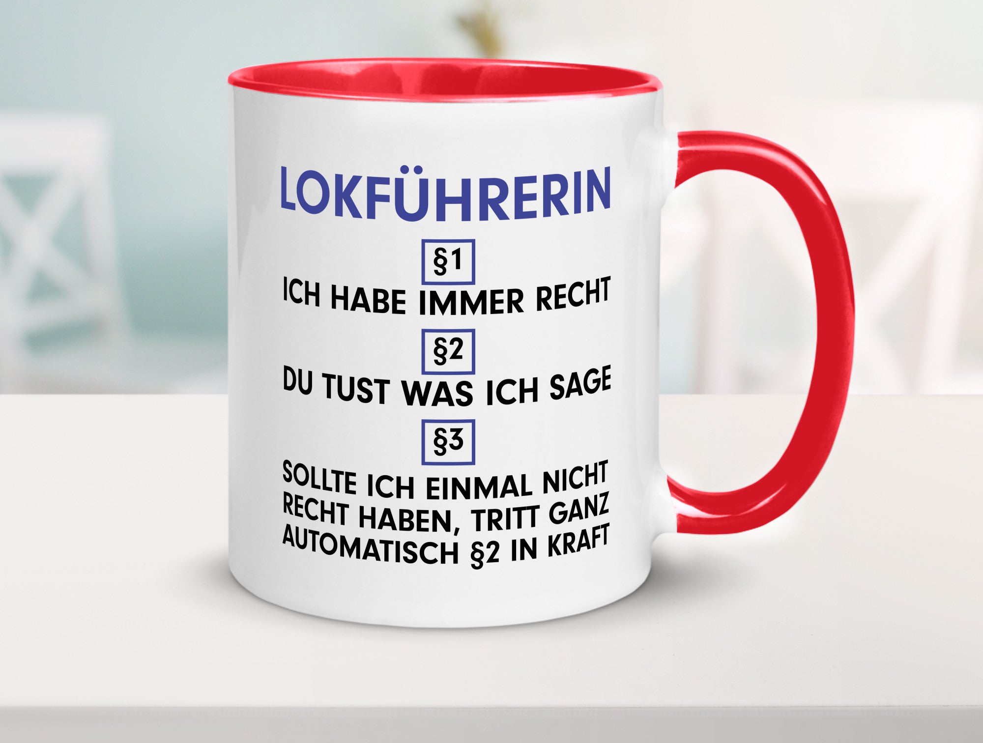 Ich habe immer Recht Lokführerin | Zug Beruf Geschenk Arbeit Kollegen Büro