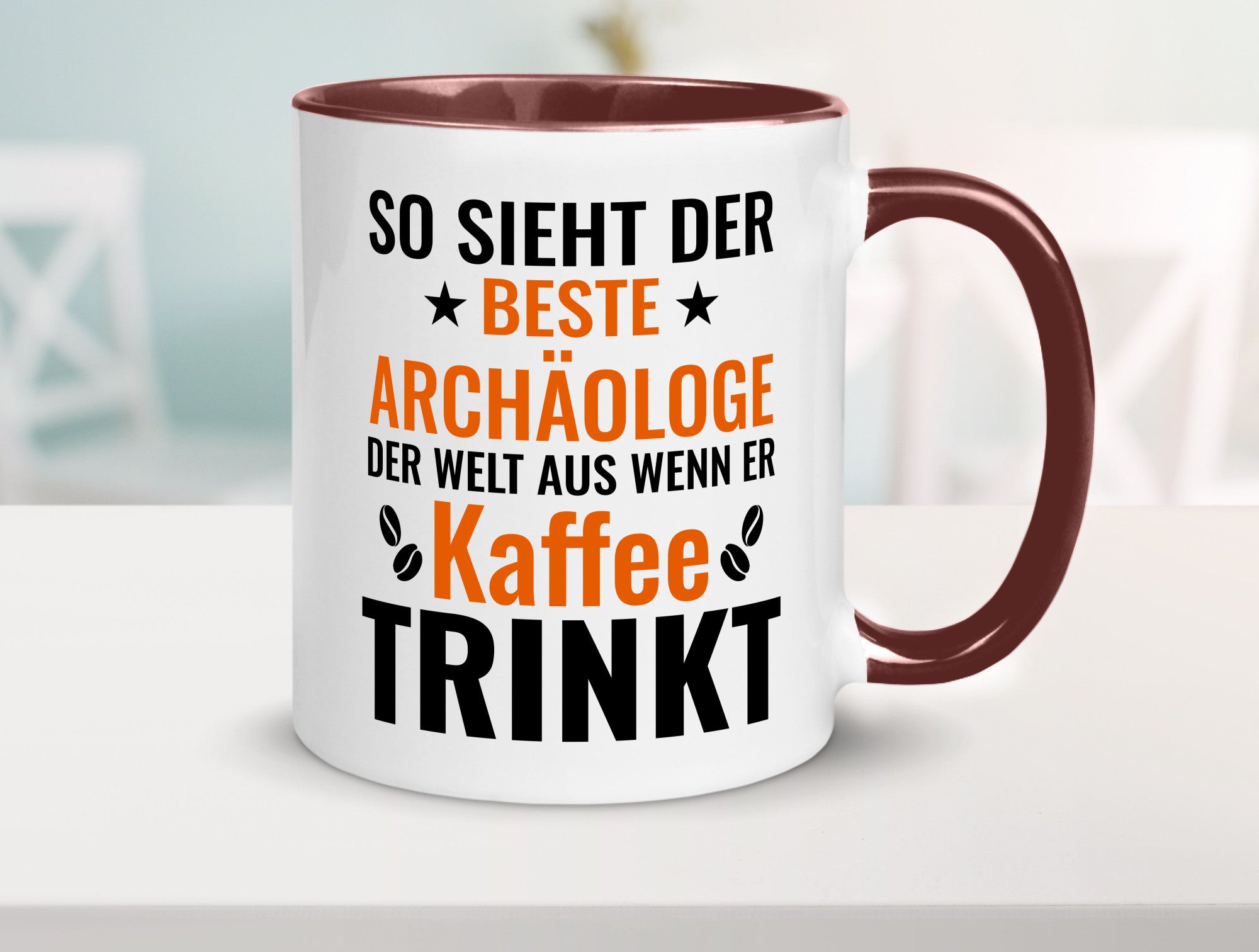 Kaffee trinkt: Archäologe | Archäologie Forscher lustig Humor Geschenkidee