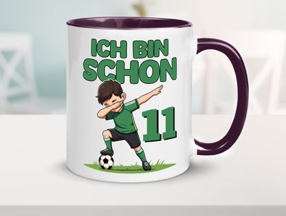 11. Geburtstag | 11 Jahre Fußballer Geschenkidee Humor Tasse