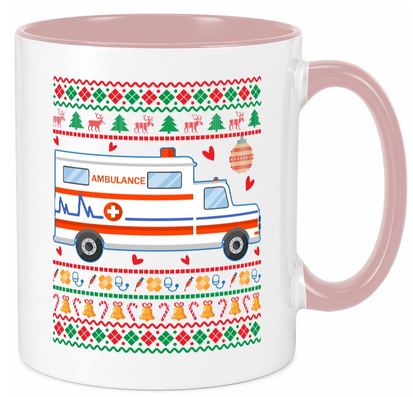 Krankenwagen | Ugly Christmas Emergency lustig Humor Geschenkidee Geschenk Tasse