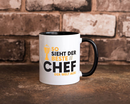 Der Weltbeste Chef | Führungskraft Vorgesetzter lustig Arbeit Kollegen Büro Tasse