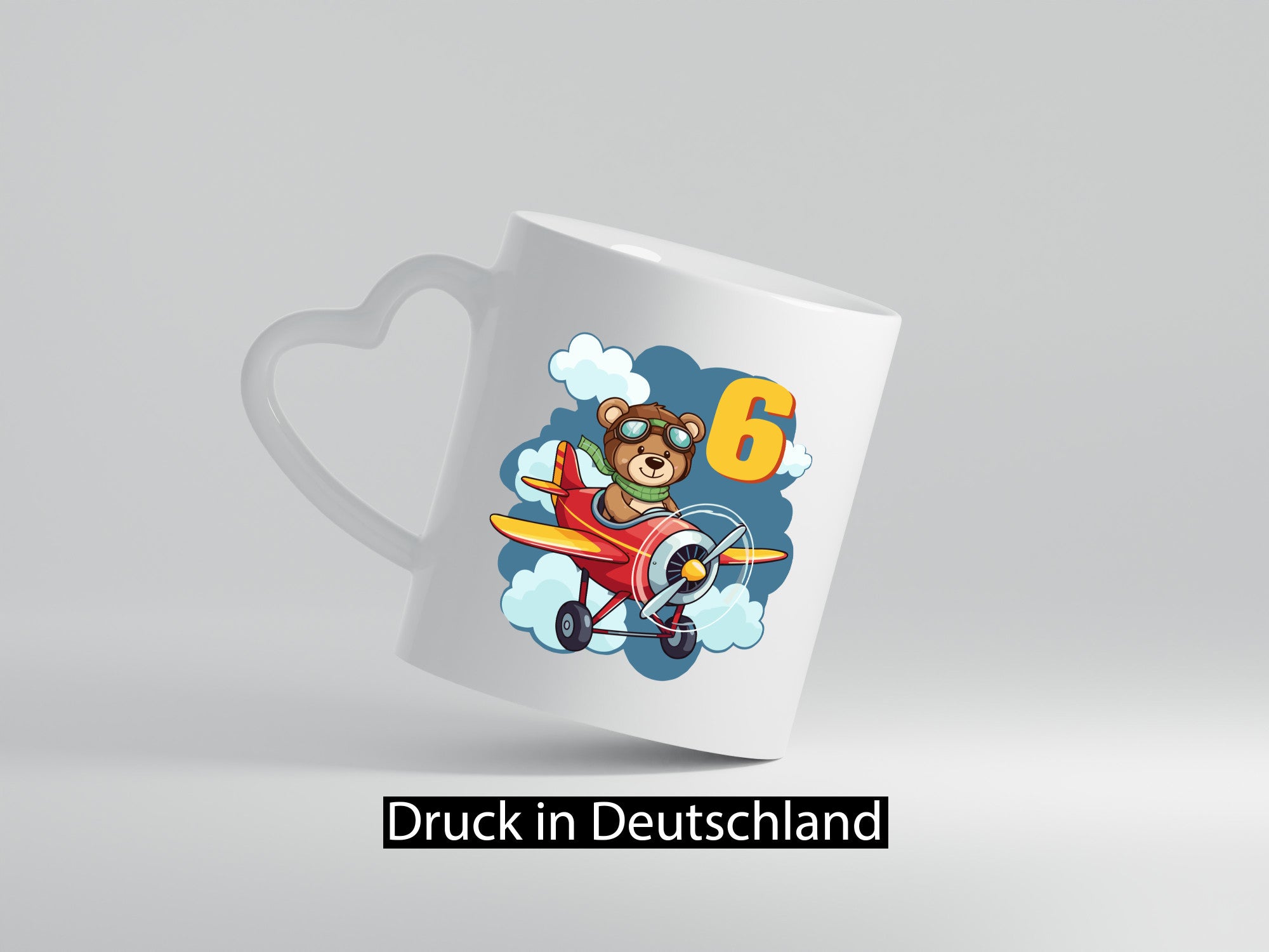 6. Geburtstag | 6 Jahre Kinder Pilot Flugzeug Humor Geschenkidee Tasse
