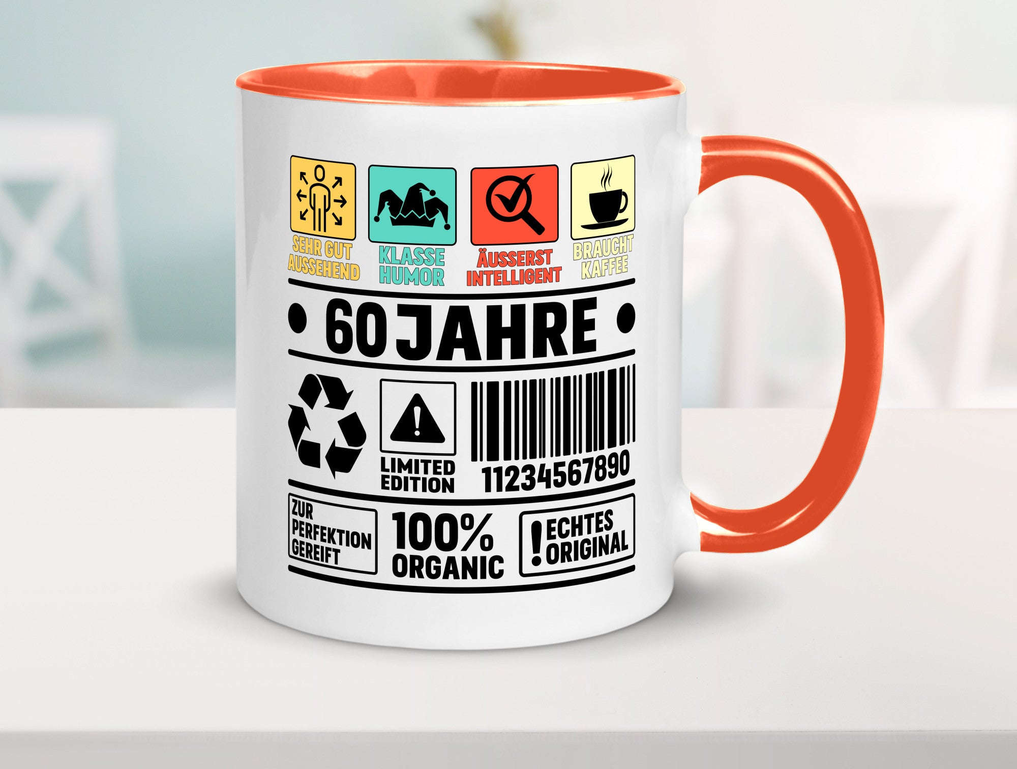 60. Geburtstag | 60 Jahre Humor Limited Edition Geschenkidee Tasse