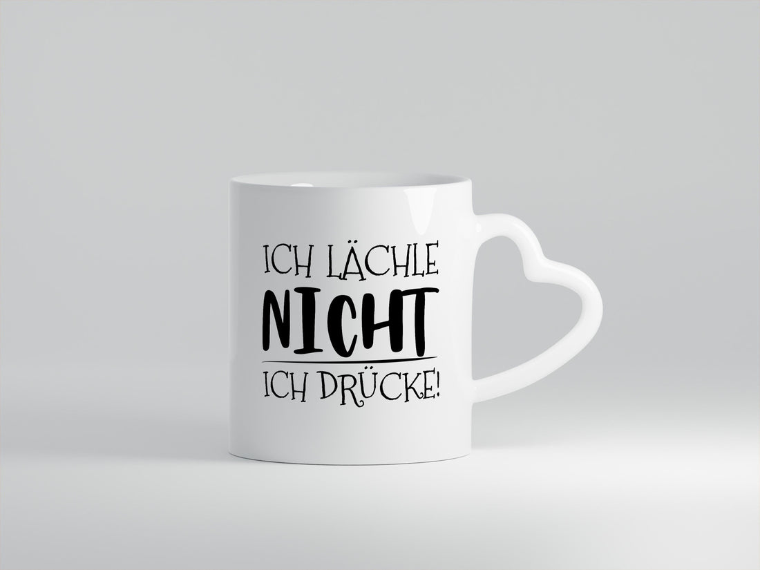 Ich Lächle nicht Drücke Geschenk Humor Geschenkidee lustiger Spruch Tasse